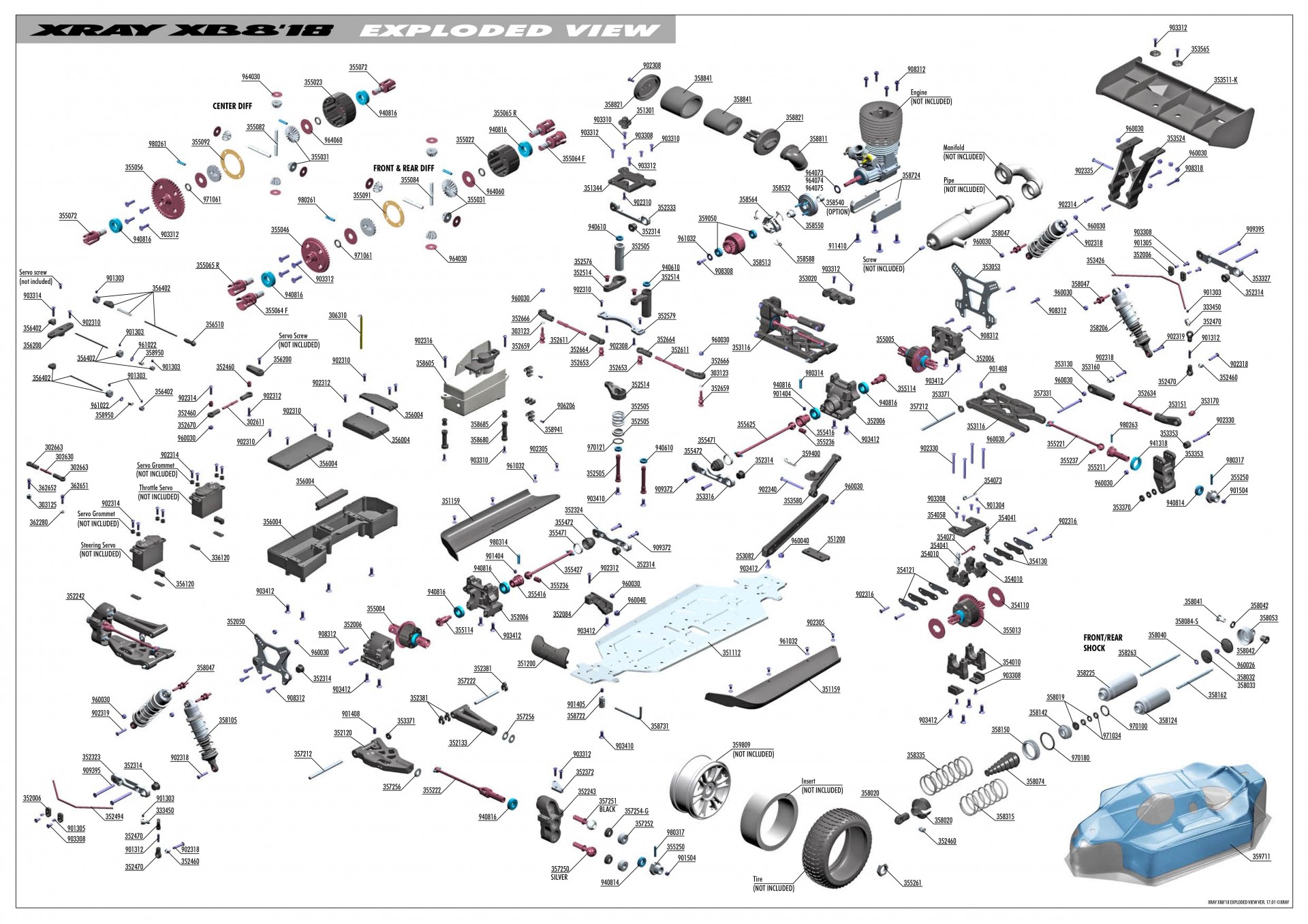 Xray T4 Gear Ratio Chart