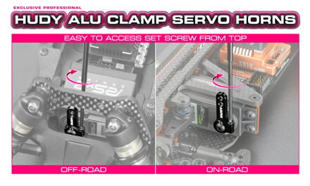 ALU CLAMP SERVO HORN - KO PROPO, SANWA - 3-HOLE - 23T