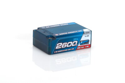 LRP 2600 - SUPER SHORTY P5 - 110C/55C - 7.4V LIPO - 1/10 COMPETITION CAR LINE HARDCASE