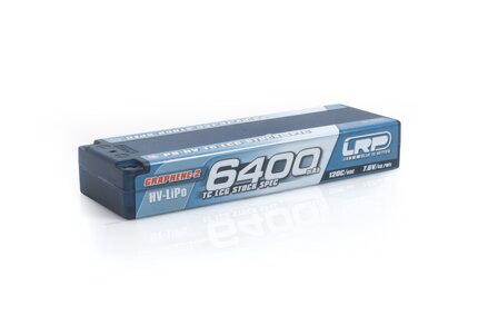 P5-HV TC LCG STOCK SPEC GRAPHENE-2 6400MAH HARDCASE BATTERY - 7.6V LIPO - 120C/60C