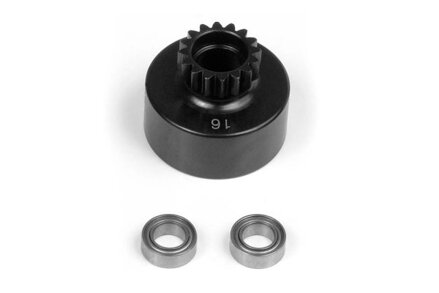 CLUTCH BELL 16T WITH BEARINGS