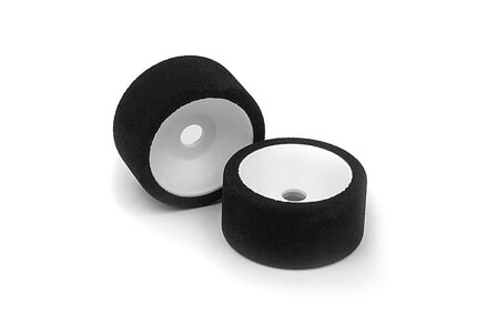 REAR FOAM TIRE MOUNTED WITH HEX HUB (35DEG) - SOFT