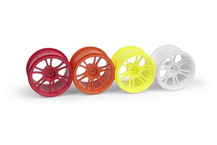 XRAY M18MT STARBURST WHEELS - ORANGE (4)