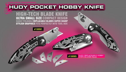 HUDY REPLACEABLE HOBBY KNIFE BLADES (5PCS)