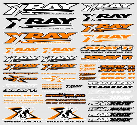 XRAY STICKER FOR BODY - NEON ORANGE