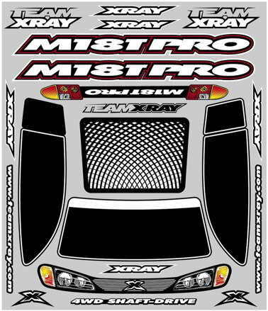 XRAY M18T PRO STICKER FOR BODY