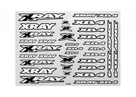 XRAY XB4 STICKER FOR BODY - WHITE