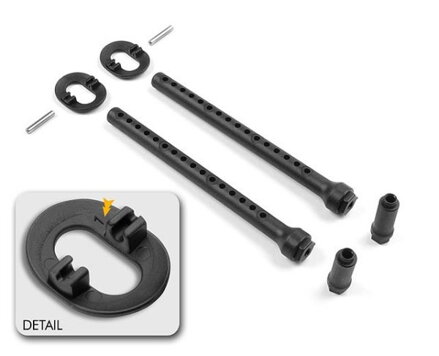 REAR BODY MOUNT SET +1MM HEIGHT