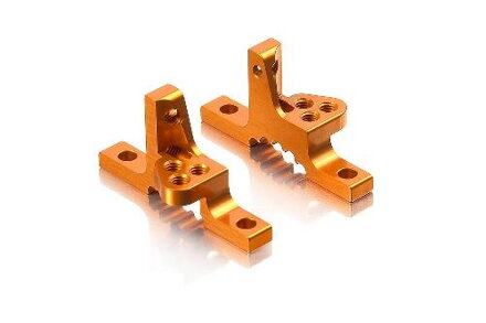 T3 ALU UPPER CLAMP WITH ADJ. ROLL-CENTER (L+R) - ORANGE