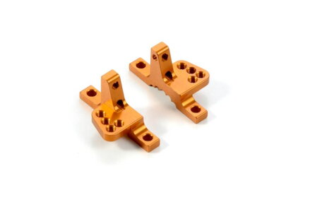 ALU UPPER CLAMP WITH 4 ADJ. ROLL-CENTERS (L+R) - ORANGE