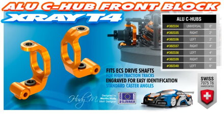 ALU C-HUB FRONT BLOCK, LEFT - 2° DEG