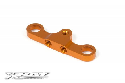 T4 ALU STEERING PLATE 8MM FOR DUAL SERVO SAVER - ORANGE