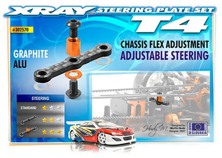 GRAPHITE STEERING PLATE SET