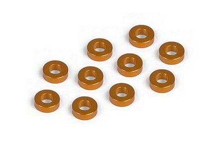 ALU SHIM 3x6x2.0MM - ORANGE (10)