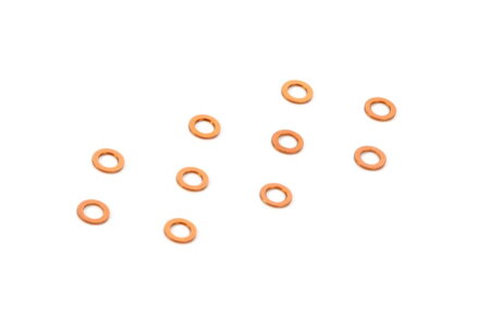 ALU SHIM 3x5x0.5MM - ORANGE (10)