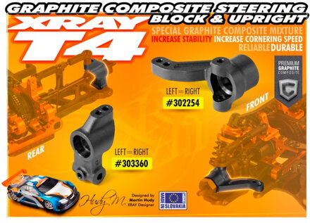 COMPOSITE UPRIGHT 0° OUTBOARD TOE-IN - GRAPHITE