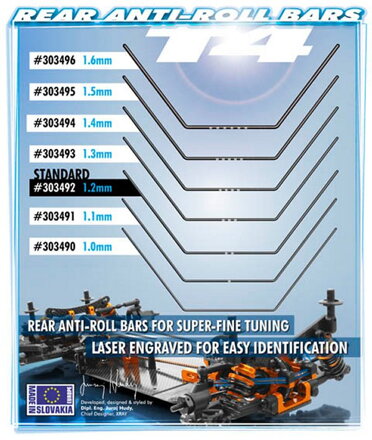 T4 ANTI-ROLL BAR REAR 1.6 MM