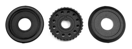 DIFF PULLEY 32T WITH LABYRINTH DUST COVERS