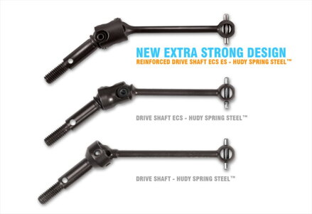ECS ES (EXTRA STRONG) DRIVE SHAFT 52MM - HUDY SPRING STEEL™ - SET