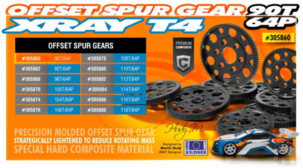 OFFSET SPUR GEAR 90T / 64