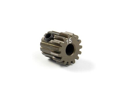 NARROW ALU PINION GEAR - HARD COATED 15T / 48