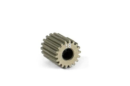 NARROW ALU PINION GEAR - HARD COATED 18T / 64