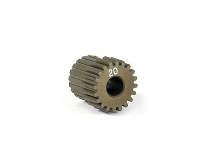 NARROW ALU PINION GEAR - HARD COATED 20T / 64