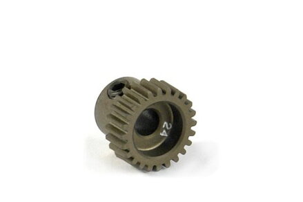 NARROW ALU PINION GEAR - HARD COATED 24T / 64