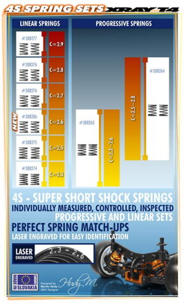 XRAY 4S SPRING-SET C=2.5 (2)