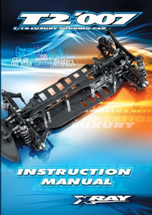 INSTRUCTION MANUAL FOR XRAY T2'007