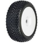 Pro-Line White Pre-Mounted Bow Tie 1/8 Buggy Tires (2)