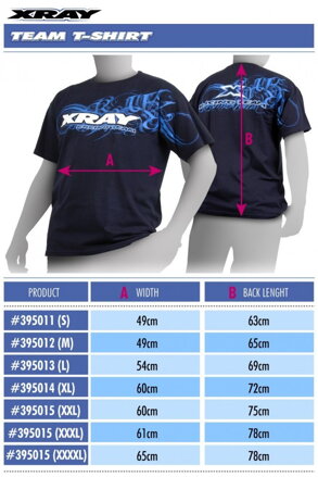 XRAY TEAM T-SHIRT (XXXL) 