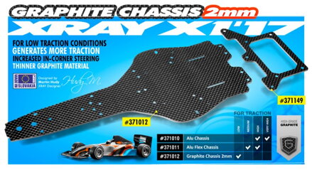 X1'17 CHASSIS - 2.0MM GRAPHITE