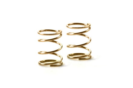 SPRING 4.25 COILS 3.6x6x0.4MM; C=1.5 - GOLD (SOFT) (2)