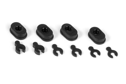 COMPOSITE ECCENTRIC BUSHINGS + CASTER CLIPS (2)