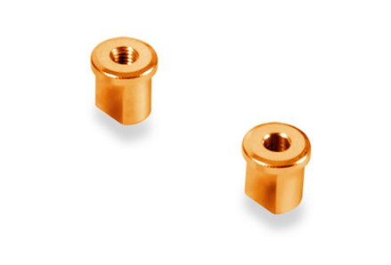 ALU ECCENTRIC BUSHING 0.0MM - ORANGE (2)