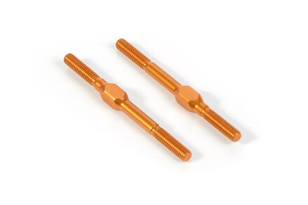 ALU ADJ. TURNBUCKLE M3x42 MM - SWISS 7075 T6 - ORANGE (2)