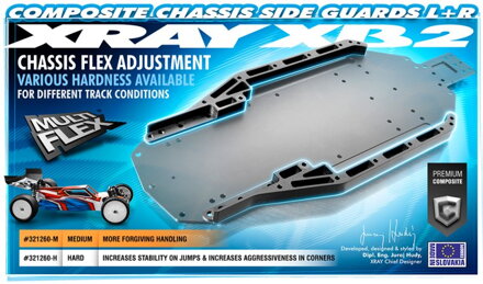 COMPOSITE CHASSIS SIDE GUARDS L+R - HARD