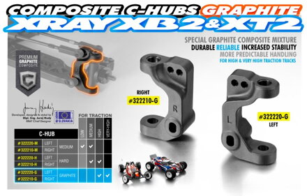 COMPOSITE C-HUB LEFT - GRAPHITE