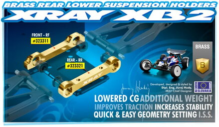 BRASS REAR LOWER SUSP. HOLDER - REAR