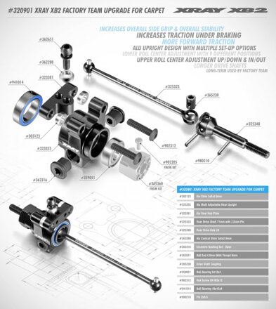 ALU REAR HUB PLATE FOR MULTI ADJUSTABLE UPRIGHT - SWISS 7075 T6