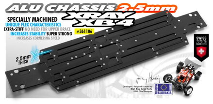 ALU CHASSIS - SWISS 7075 T6 (2.5MM)