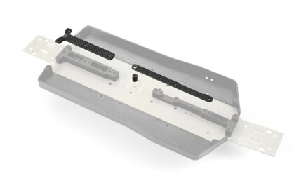 GRAPHITE CHASSIS BRACE UPPER DECK - SHORT PACK (2)