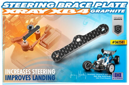 STEERING BRACE 2.0MM GRAPHITE