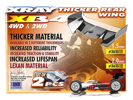 LEXAN REAR WING 1.5MM (2)
