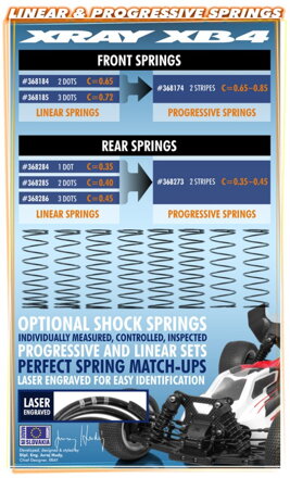 REAR SPRING-SET PROGRESSIVE - 2 STRIPES (2)