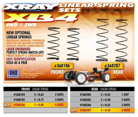 REAR SPRING-SET - 4 DOTS (2)