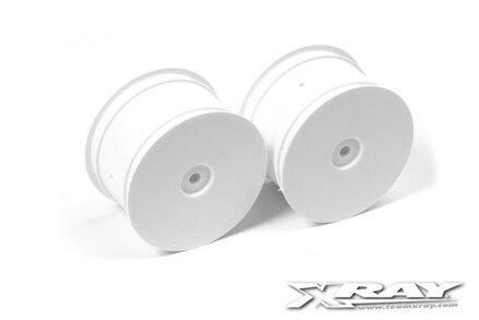 4WD REAR WHEEL AERODISK WITH 14MM HEX - WHITE (2)