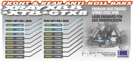 XB8 FRONT ANTI-ROLL BAR 2.0MM