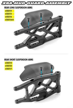 XB8'18 COMPOSITE REAR MUD PROTECTOR (L+R)